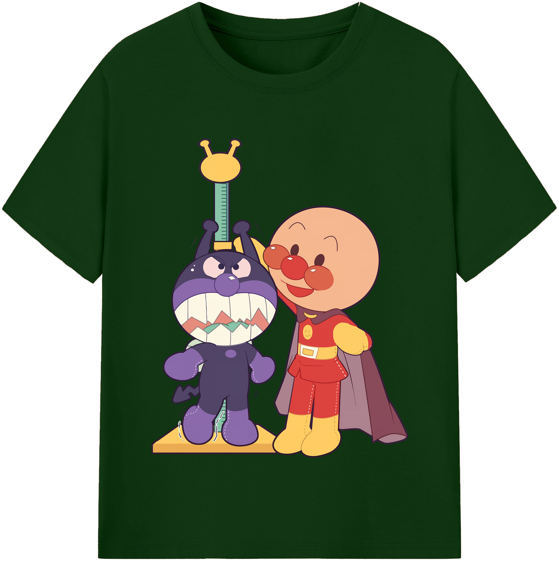 （画像用） アンパンマン Anpanman 綿100％半袖Tシャツ（フロントプリント）